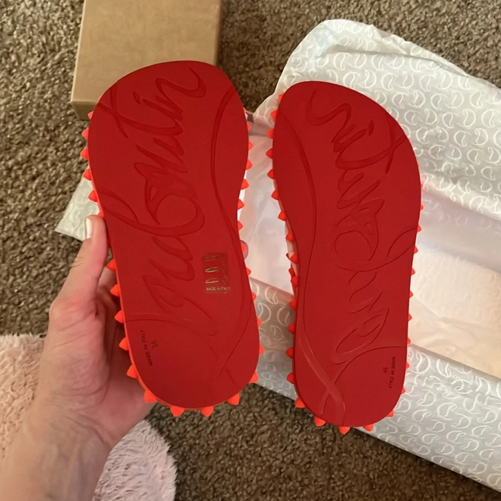 Christian Louboutin Super Loubi Flip Flops - Picture 2 of 6